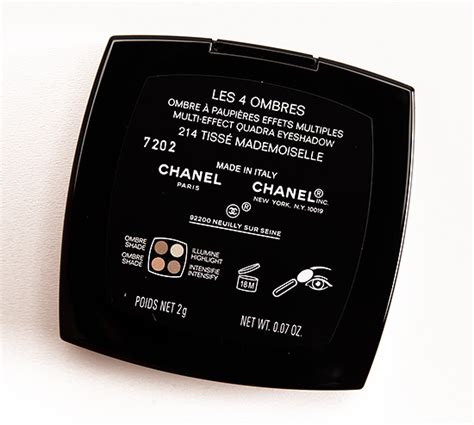 chanel tisse mademoiselle 214